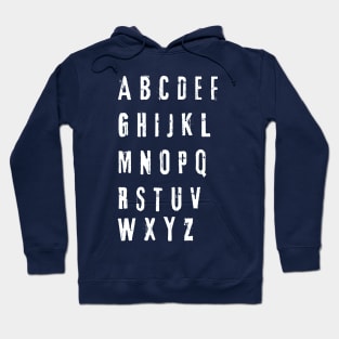 funny alphabet wall Hoodie